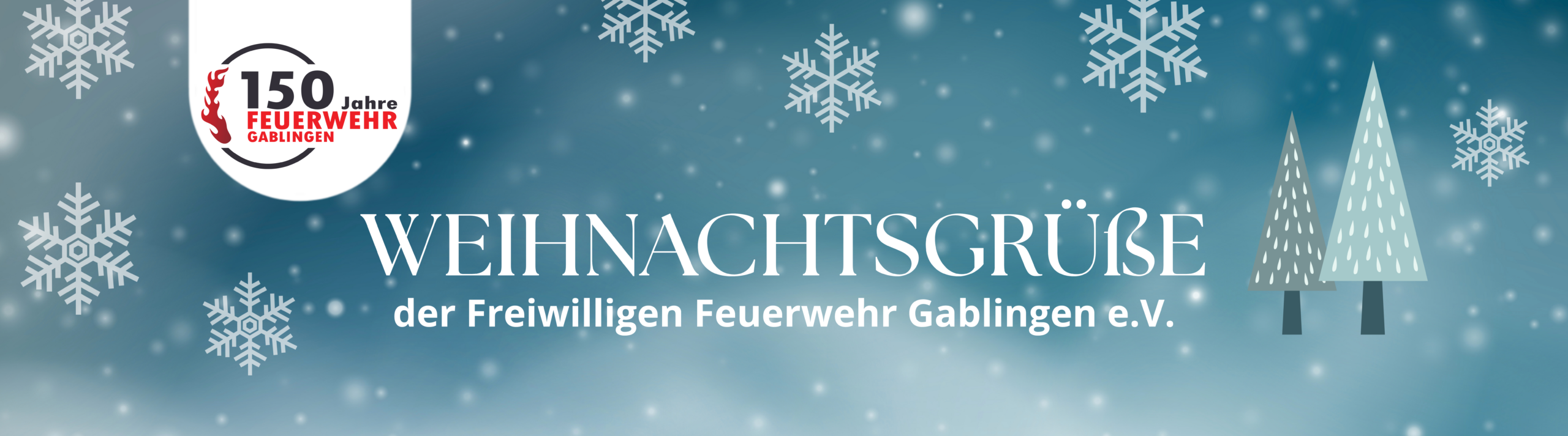 Weihnachtliche Grüße der Feuerwehr Gablingen